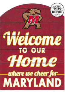KH Sports Fan Maryland Terrapins 16x22 Indoor Outdoor Marquee Sign - Red