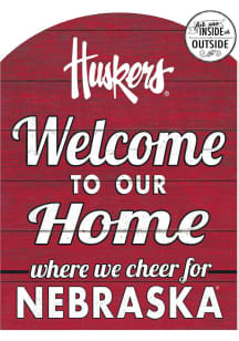 KH Sports Fan Nebraska Cornhuskers 16x22 Indoor Outdoor Marquee Sign - Red