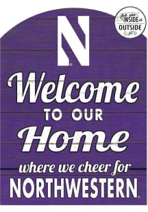 KH Sports Fan Northwestern Wildcats 16x22 Indoor Outdoor Marquee Sign - Purple