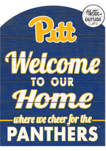 KH Sports Fan Pitt Panthers 16x22 Indoor Outdoor Marquee Sign - Gold