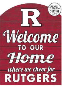 KH Sports Fan Rutgers Scarlet Knights 16x22 Indoor Outdoor Marquee Sign - Red