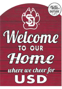 KH Sports Fan South Dakota Coyotes 16x22 Indoor Outdoor Marquee Sign - Red