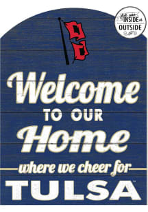 KH Sports Fan Tulsa Golden Hurricane 16x22 Indoor Outdoor Marquee Sign - Gold