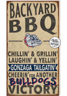 KH Sports Fan Gonzaga Bulldogs 11x20 Indoor Outdoor BBQ Sign - Blue