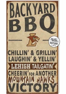 KH Sports Fan Lehigh University 11x20 Indoor Outdoor BBQ Sign - Brown