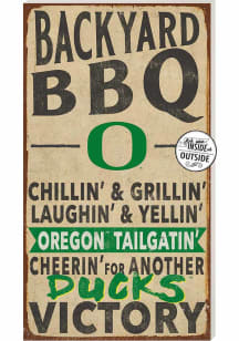 KH Sports Fan Oregon Ducks 11x20 Indoor Outdoor BBQ Sign - Green