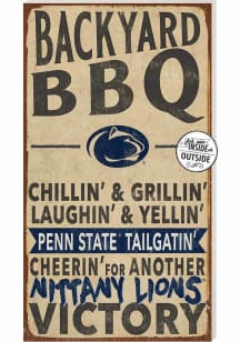 KH Sports Fan Penn State Nittany Lions 11x20 Indoor Outdoor BBQ Sign - Blue