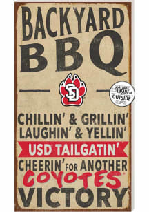 KH Sports Fan South Dakota Coyotes 11x20 Indoor Outdoor BBQ Sign - Red