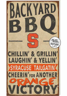 KH Sports Fan Syracuse Orange 11x20 Indoor Outdoor BBQ Sign - Orange