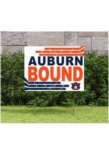 Auburn Tigers KH Sports Fan 18" x 24" Retro School Bound Yard Sign - Orange