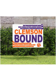 Clemson Tigers KH Sports Fan 18" x 24" Retro School Bound Yard Sign - Orange