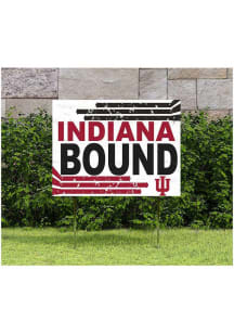 Indiana Hoosiers KH Sports Fan 18" x 24" Retro School Bound Yard Sign - Red