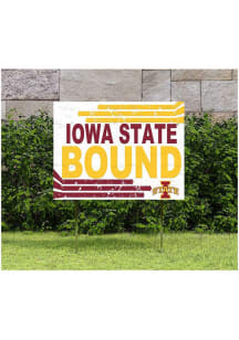 Iowa State Cyclones KH Sports Fan 18" x 24" Retro School Bound Yard Sign - Red