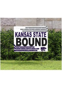 K-State Wildcats KH Sports Fan 18" x 24" Retro School Bound Yard Sign - Purple