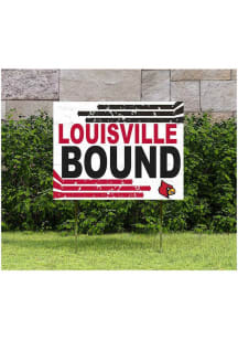 Louisville Cardinals KH Sports Fan 18" x 24" Retro School Bound Yard Sign - Red