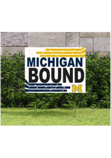 Michigan Wolverines KH Sports Fan 18" x 24" Retro School Bound Yard Sign - Blue