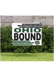 Ohio Bobcats KH Sports Fan 18" x 24" Retro School Bound Yard Sign - Green