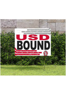 South Dakota Coyotes KH Sports Fan 18" x 24" Retro School Bound Yard Sign - Red