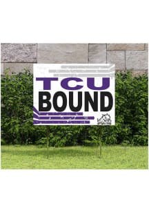 TCU Horned Frogs KH Sports Fan 18" x 24" Retro School Bound Yard Sign - Purple