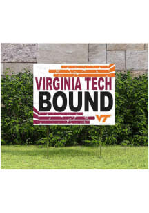 Virginia Tech Hokies KH Sports Fan 18" x 24" Retro School Bound Yard Sign - Red
