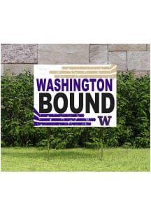 Washington Huskies KH Sports Fan 18" x 24" Retro School Bound Yard Sign - Purple