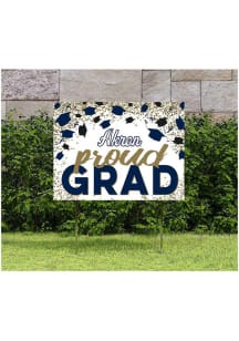 Akron Zips KH Sports Fan 18x24 Proud Grad Confetti Yard Sign - Blue