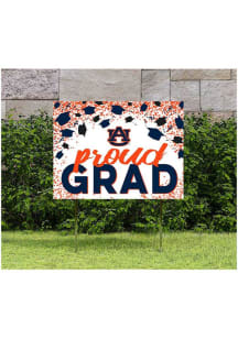 Auburn Tigers KH Sports Fan 18x24 Proud Grad Confetti Yard Sign - Orange