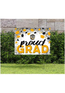 Fort Hays State Tigers KH Sports Fan 18x24 Proud Grad Confetti Yard Sign - Black