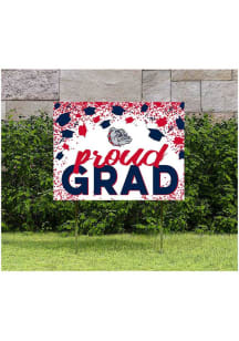 Gonzaga Bulldogs KH Sports Fan 18x24 Proud Grad Confetti Yard Sign - Blue