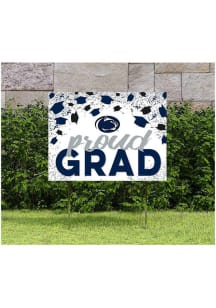 Penn State Nittany Lions KH Sports Fan 18x24 Proud Grad Confetti Yard Sign - Blue