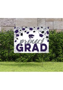 K-State Wildcats KH Sports Fan 18x24 Proud Grad Confetti Yard Sign - Purple