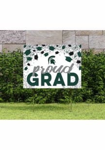 Michigan State Spartans KH Sports Fan 18x24 Proud Grad Confetti Yard Sign - Green