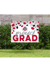 Ohio State Buckeyes KH Sports Fan 18x24 Proud Grad Confetti Yard Sign - Red