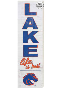 KH Sports Fan Boise State Broncos 35x10 Lake Life is Best Indoor Outdoor Sign - Blue