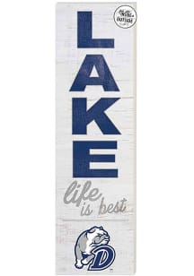 KH Sports Fan Drake Bulldogs 35x10 Lake Life is Best Indoor Outdoor Sign - Blue