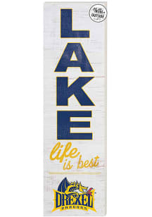 KH Sports Fan Drexel Dragons 35x10 Lake Life is Best Indoor Outdoor Sign - Navy Blue