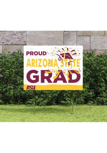 Arizona State Sun Devils KH Sports Fan 18x24 Proud Grad Team Logo Yard Sign - Red