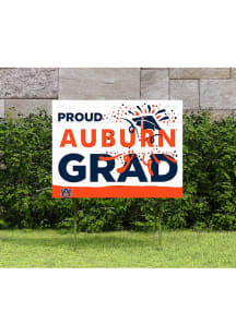 Auburn Tigers KH Sports Fan 18x24 Proud Grad Team Logo Yard Sign - Orange