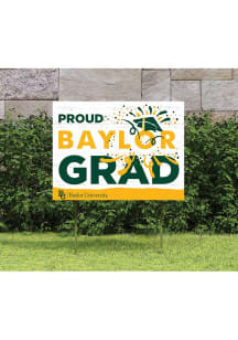 Baylor Bears KH Sports Fan 18x24 Proud Grad Team Logo Yard Sign - Green