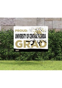 UCF Knights KH Sports Fan 18x24 Proud Grad Team Logo Yard Sign - Black