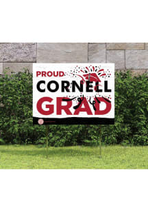 Cornell Big Red KH Sports Fan 18x24 Proud Grad Team Logo Yard Sign - Red