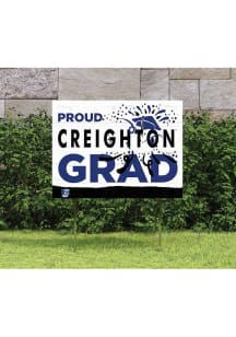 Creighton Bluejays KH Sports Fan 18x24 Proud Grad Team Logo Yard Sign - Blue