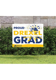 Drexel Dragons KH Sports Fan 18x24 Proud Grad Team Logo Yard Sign - Navy Blue