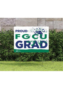 Florida Gulf Coast Eagles KH Sports Fan 18x24 Proud Grad Team Logo Yard Sign - Green