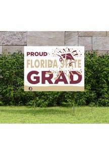 Florida State Seminoles KH Sports Fan 18x24 Proud Grad Team Logo Yard Sign - Red