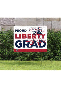 Liberty Flames KH Sports Fan 18x24 Proud Grad Team Logo Yard Sign - Red