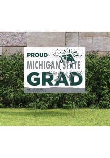 Michigan State Spartans KH Sports Fan 18x24 Proud Grad Team Logo Yard Sign - Green