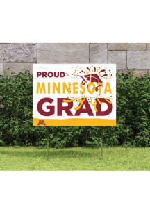 Minnesota Golden Gophers KH Sports Fan 18x24 Proud Grad Team Logo Yard Sign - Red