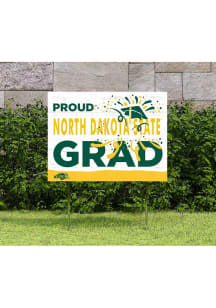 North Dakota State Bison KH Sports Fan 18x24 Proud Grad Team Logo Yard Sign - Yellow