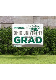 Ohio Bobcats KH Sports Fan 18x24 Proud Grad Team Logo Yard Sign - Green